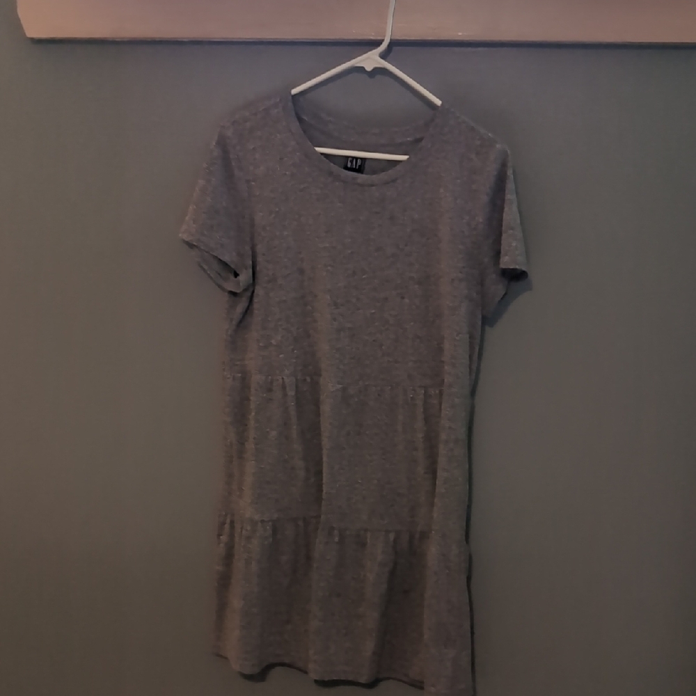 GAP Charcoal Gray Short Sleeve Dress
